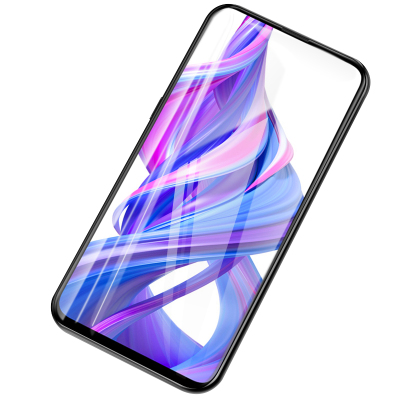 [买2送手机壳]轻万适用华为荣耀9x钢化膜非全屏高清透明防摔贴膜honor9xpro手机保护膜全玻璃