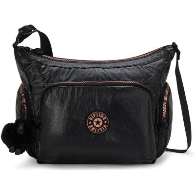 Kipling凯浦林单肩包女实用性强容量大可调节肩带方便携带黑色