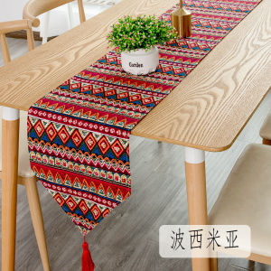 餐桌桌旗北欧现代简约家用欧式茶几桌旗轻奢民宿床旗电 波西米亚 30*180cm(适合120-140cm左右桌子茶几柜子)