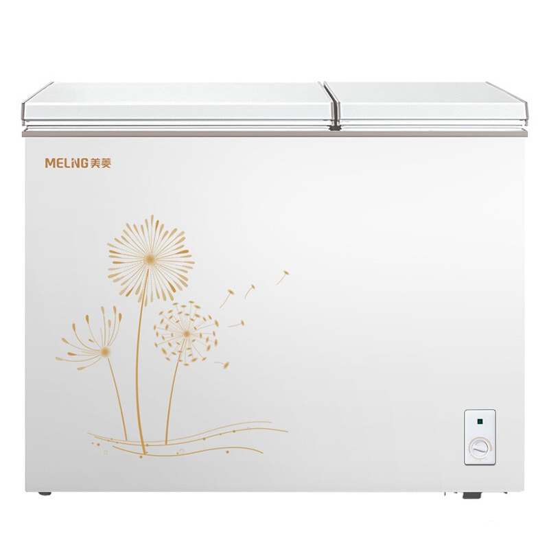 MELING美菱220升冰柜商用大容量家用双温冷藏冷冻小冷柜BCD-220DT