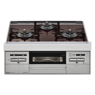 日本原装进口林内Rinnai嵌入式Mytone燃气灶烤箱灶黑色RS31W35P39DGAVW-13A天然气60cm