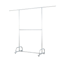 翌嘉YJ-D6-304 304不锈钢晾衣架移动伸缩单杆式晒衣架 不可升降高度款 1200*520*2000