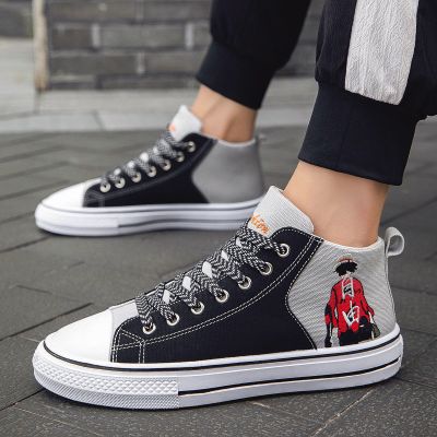 珂卡慕(KEKAMU)夏季透气百搭休闲潮鞋男鞋帆布鞋鞋男士韩版潮流布鞋