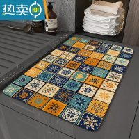 敬平美式硅藻泥软吸水地垫速干卫生间脚垫子家用厕所浴室门口防滑地毯防滑垫