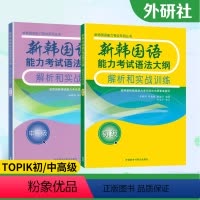 [正版]外研社TOPIK新韩国语能力考试语法大纲解析和实战训练初级中高级初学韩语topik语法练习书籍 韩语等级考试