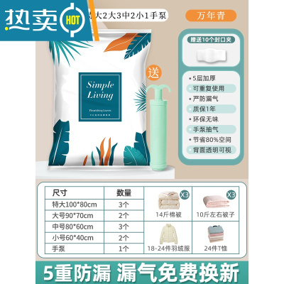 敬平真空压缩袋收纳衣服被子棉被通用电动泵抽气包装搬家打包袋子1929 全能11件套[3特大2大3中2小号]+手泵1个 质