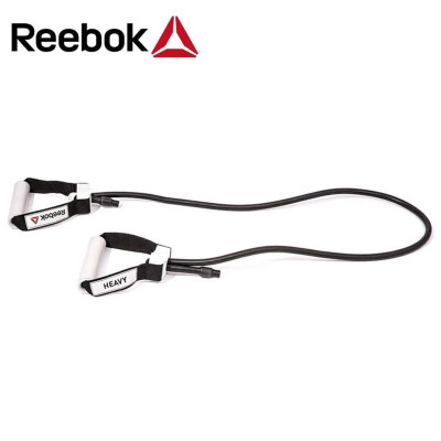 Reebok锐步阻力管弹力绳带健身男士胸肌训练健身器材家用拉力绳子可调节长短