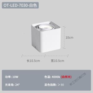 苏宁放心购 LED明装筒灯无主灯射灯家用单双头照明灯吸顶灯斗胆灯天花灯方形