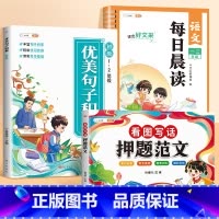 [+晨读巩固提升]优美句子初级+看图写话押题范文+每日晨读 [正版]优美句子积累大全小学生一年级二年级三年级四五六年级人