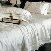 轻奢120支莱赛尔天丝夏凉被提花镂空工艺款空调被凉感夏被四件套