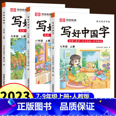 [单册]写好中国字同步字帖 七年级上 [正版]写好中国字同步练字帖七八九年级上册语文同步控笔训练字帖人教版初一初二初三7