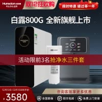 汉斯顿/Hunsdon净水器家用直饮自来水过滤厨房净化反渗透ro净水机800G大通量白露2L/min直饮出水