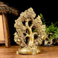 家柏饰(CORATED)铜树摇钱树创意家居装饰品客厅办公室电视柜小摆件