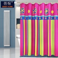 美帮汇欧美风浴室浴帘水布加厚霉洗澡间帘子卫生间隔断浴间淋浴挂帘