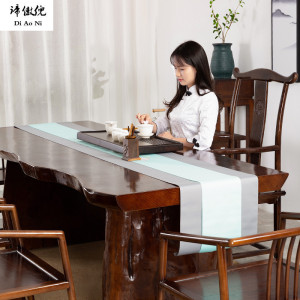 森美人茶桌树根新中式家用小禅意实木功夫茶台茶具套装一体1米8茶桌大板