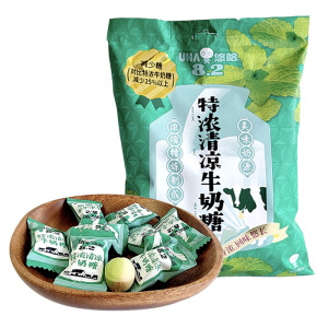 悠哈奶糖UHA牛奶糖特浓牛奶糖袋装300g结婚喜糖零食品