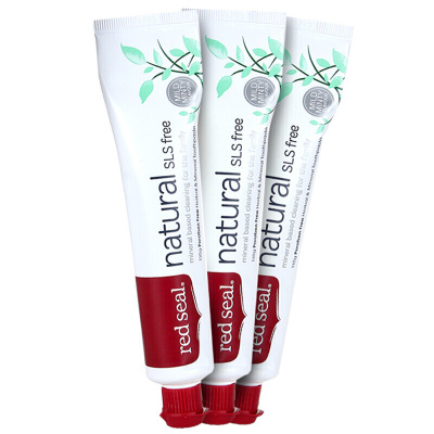红印（RedSeal）新西兰红印矿物质牙膏110g3支坚固牙齿去口臭