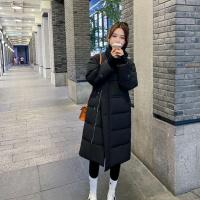 年女冬季韩版新款时尚羽绒棉服中长款宽松设计感加厚棉衣棉袄_1