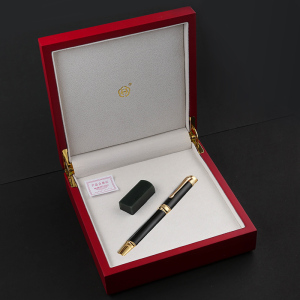 英雄(HERO)钢笔 2189B收藏版18K金笔 (寿)商务办公礼盒套装定制带收藏证书单独编号珍藏版 黑色
