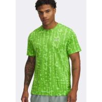 Under Armour男士短袖印花跑步衫 舒适透气常规版型运动T恤