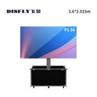 飞显 165英寸COB封装LED显示屏便携式电动折叠升降机动快开式综合显示平台 FX7P1.567