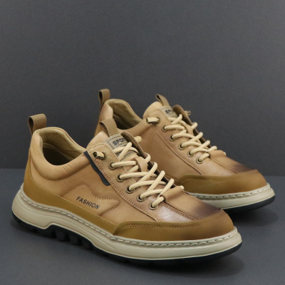 男士真皮休闲鞋轻便软底一脚蹬懒人鞋英伦复古潮流头层牛皮板鞋男