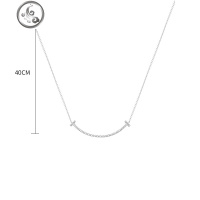 甜美气质少女s925纯银个性通勤微笑耳钉百搭笑脸项链耳环锁骨链女 JiMi
