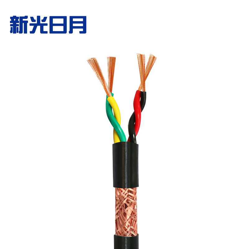 新光日月聚氯乙烯绝缘绞型屏蔽电线ZC-RVVSP 4×1mm²/米