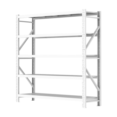 臻远ZY-X28仓储货架库房置物架重型货架灰白色五层主架2000*600*2000mm/300kg
