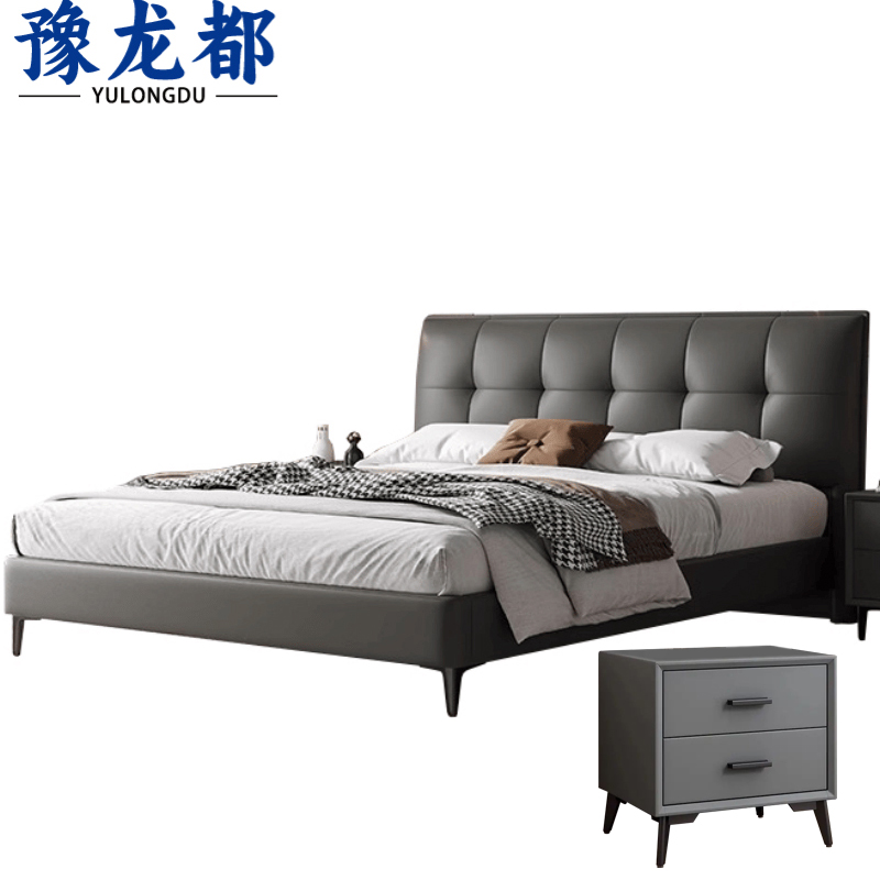 豫龙都 单人床+床头柜 1.5m 套
