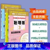 [正版]聪明格初级篇3册套 加法+乘法四则运算 全脑思维益智游戏书5-8岁 数学算术训练工具肯肯数独 小学心算速算趣味