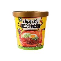 满小饱肥汁拉面112.6g/碗*12浓郁大份量健康国产方便面速食美味即享