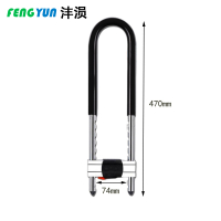 沣涢 玻璃门锁 门锁 470mm 把