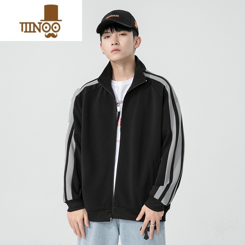 YANXU外套男2023新款款潮流运动春季夹克ins潮牌港风日系宽松上衣