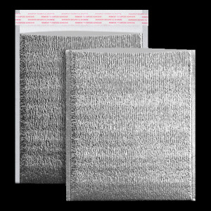 诺加厚立体铝箔包保温袋冷藏袋一次性外卖打包保冷袋50个批发 银色[2mm厚]+带胶 30*35cm[50个]