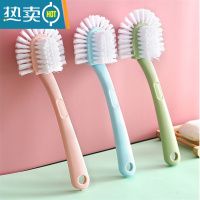 敬平五面鞋刷洗鞋刷塑料刷软毛鞋擦多功能卫生间地板刷衣服衣领洗衣刷 加长五面鞋刷1个[颜色随机]刷子