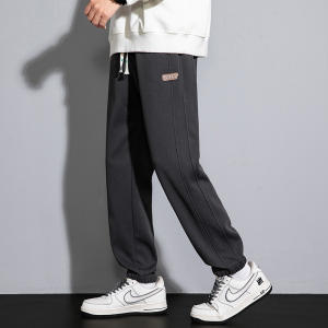 冲锋工装裤男秋冬季直筒宽松运动阔腿裤子美式复古潮流大码休闲裤