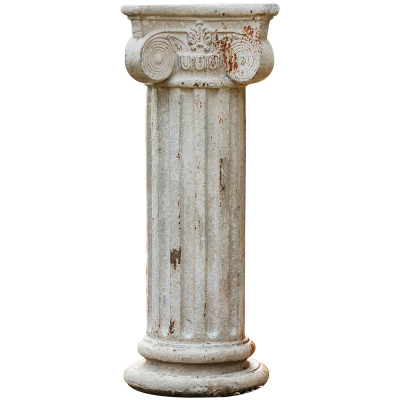 美帮汇复古圆形罗马柱 大号摆件花园花盆圆柱底座路引道具装饰品