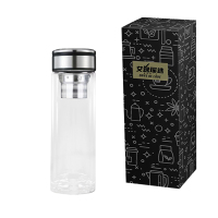 艾逸瑶选 乐尚双层玻璃杯380ML CJ-21119