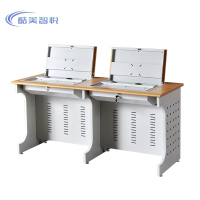 酷美智悦 双人位电脑翻转桌1600*600*750mm KM-JZ249 张