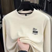 新款男士春秋冬季卫衣圆领T恤休闲打底衫上衣男装印花T恤