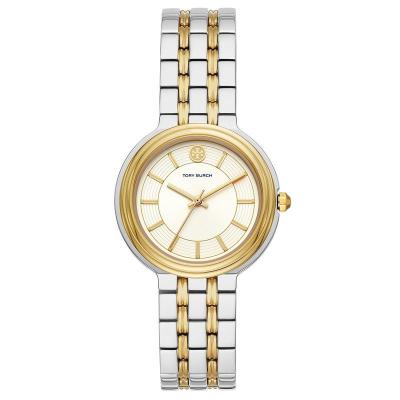 汤丽柏琦ToryBurch新款Bailey不锈钢金色表盘小清新淑女风石英表女表TBW6104Two_Tone