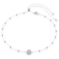 Swarovski可调节滑动链项链多面闪耀设计优雅女式饰品