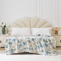 梦洁家纺 亲肤牛奶绒毯:杏花春雨 180*200cm