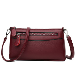 小包包女士斜挎包新款夏季中年妈妈手包质感软皮装手机零钱包