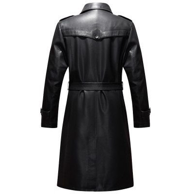 HongZun海宁皮衣男2020秋冬新款皮大衣中老年皮风衣皮草男中长款加厚外套皮衣