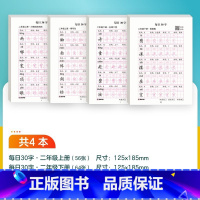 [语文]二年级上+二年级下 [正版]每日一练英语字母单词练字帖小学生每日30字一二三年级字帖练字减压语文同步练字帖每日一
