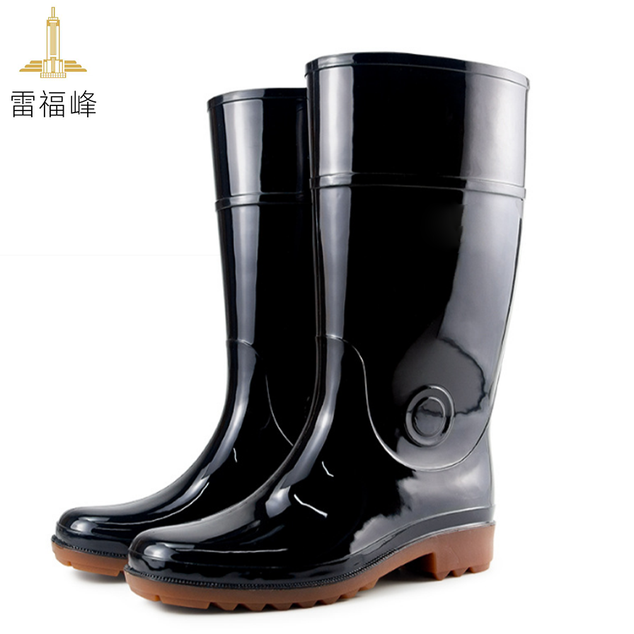 雷福峰 劳保胶靴牛筋底雨鞋男款39/双