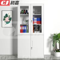 初嘉WJGT-019钢制文件柜窄边资料柜拆装档案柜带锁储物柜纯白大器械文件柜