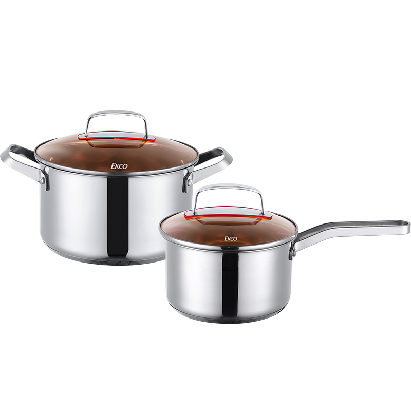 EKCO尊爵豪华锅具两件套22CM汤锅+16CM奶锅 EK-ZJ0204ZX/KZ